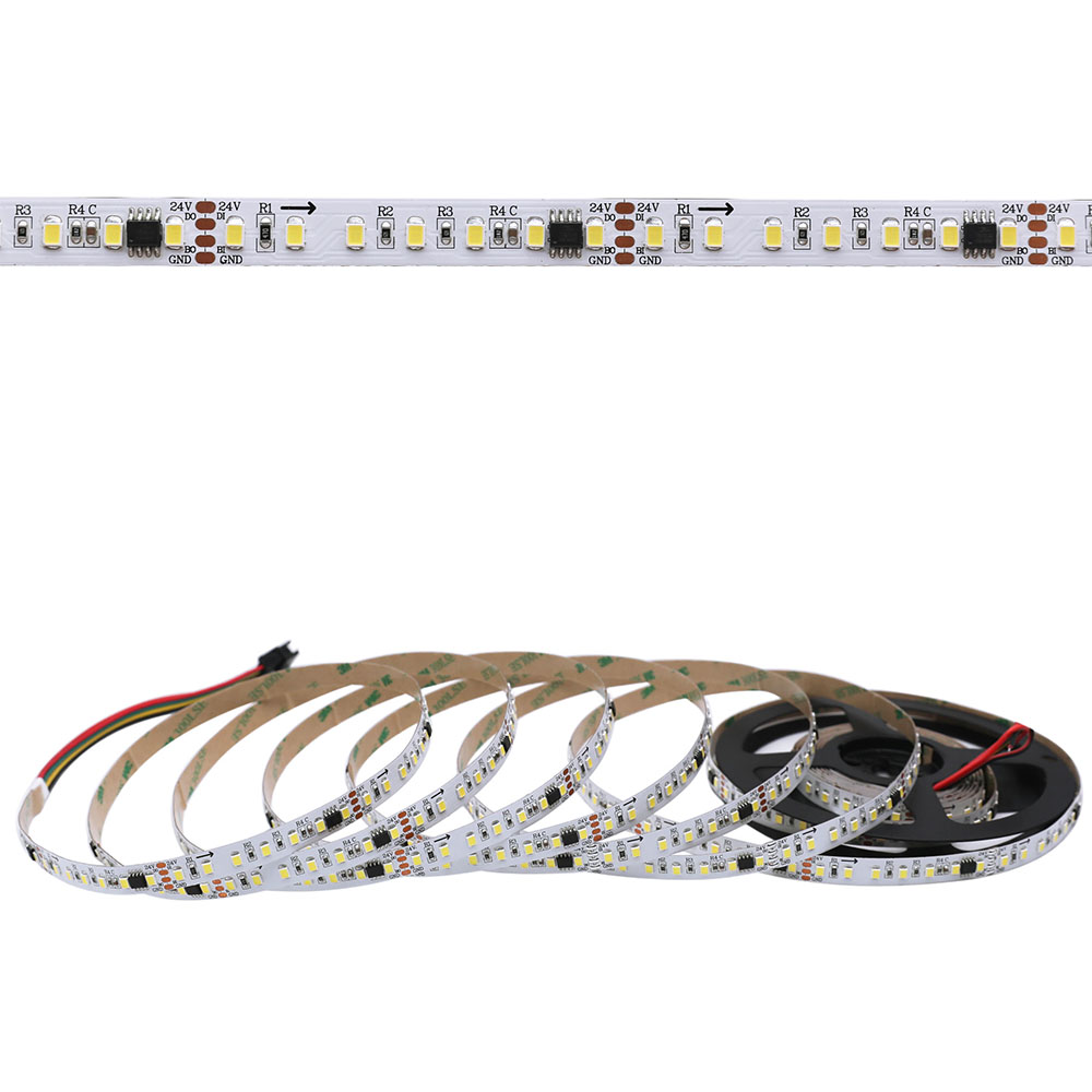 TM1914 2835SMD 112LEDs/m Single Color Addressable LED Strips - DC24V Breakpoint Continue Full Color LED Lights TM1914 2835SMD 112LEDs/m Single Color Addressable LED Strips - DC24V Breakpoint Continue Full Color LED Lights